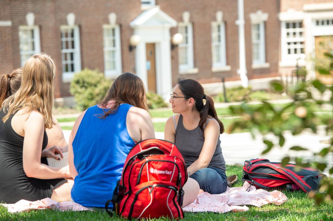 Sitting Outside Quad